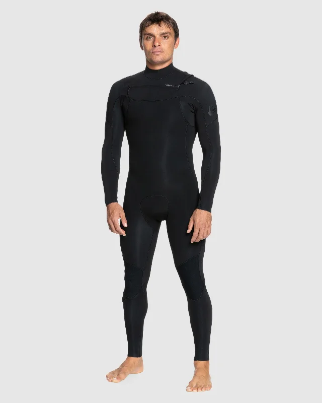 wetsuits with adjustable cuffs to prevent water entry-Mens 3/2mm Everyday Sessions Chest Zip Wetsuit