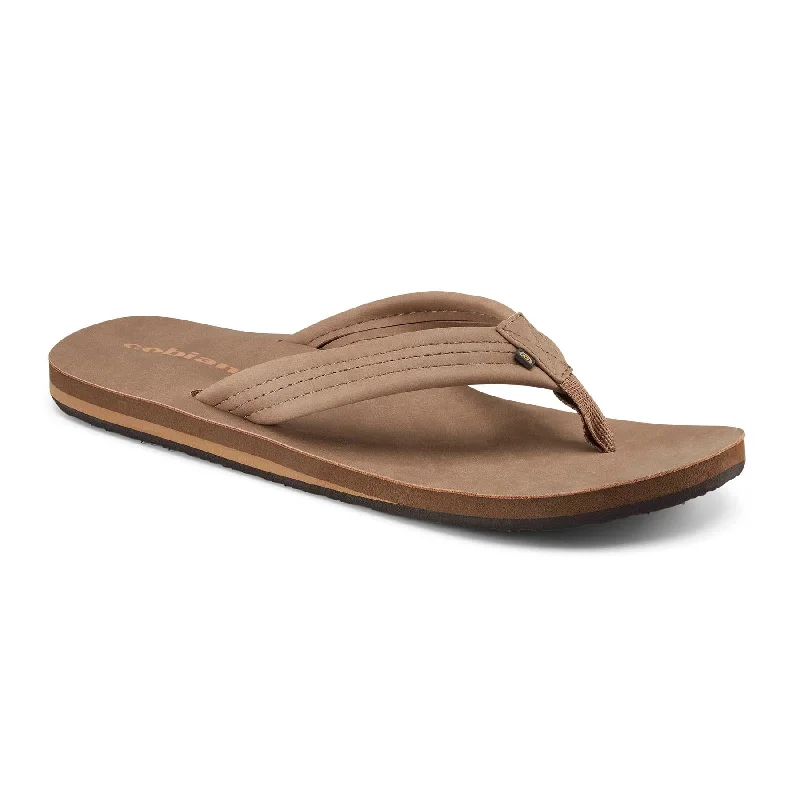 surfboards with adjustable volume for better control-Cobian Mens Las Olas 2 Tan Sandals