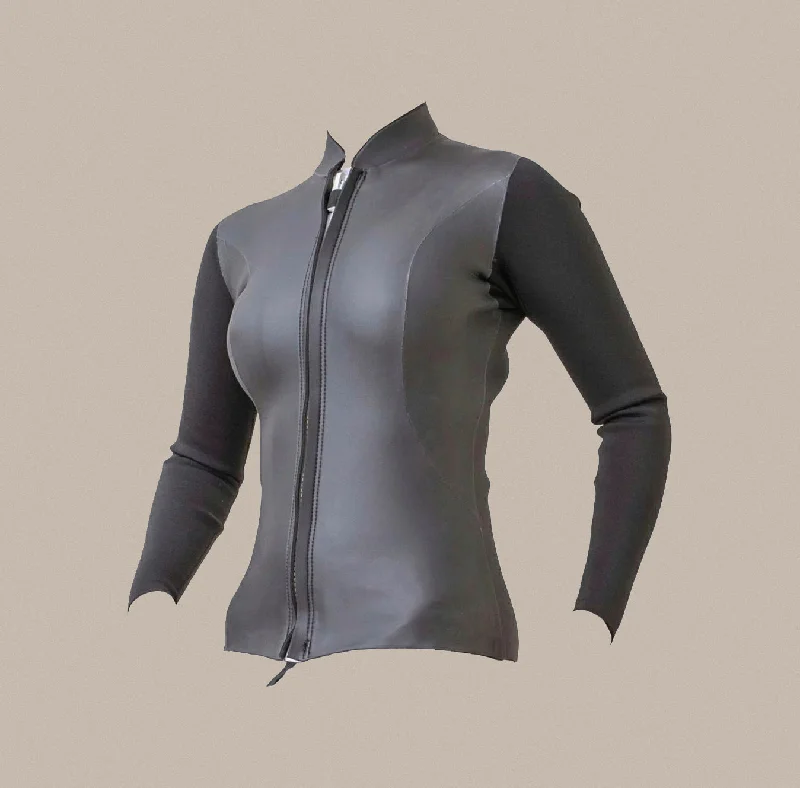 wetsuits for extended outdoor activities-Axxe Wetsuits Women's 2mm Front Zip Jacket