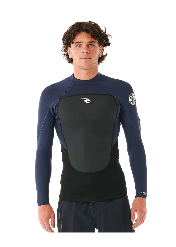 wetsuits for snorkeling in cold water-Rip Curl Mens Omega 1.5mm LS Wetsuit Jacket