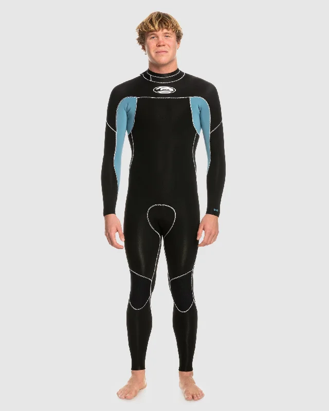 best wetsuits for consistent performance-Mens 3/2mm Capsule Saturn Back Zip Wetsuit