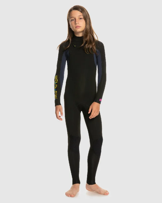 wetsuits for maximum freedom of movement-Boys 8-16 3/2mm Everyday Sessions 2022 Chest Zip Wetsuit