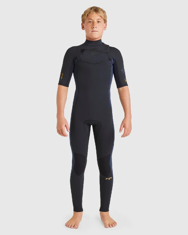 high-performance wetsuits for surfing-Boys 8-16 Absolute Natural Chest Zip Wetsuit