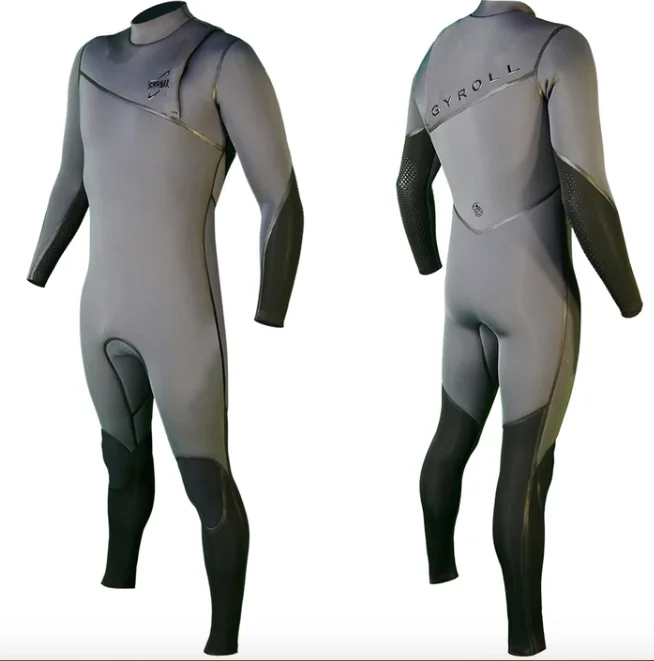 wetsuits for better movement in water-GYROLL SHIELD - 3:2 ZIPPERLESS  - GUNMETAL XSmall