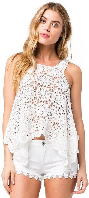 O'Neill Juniors' Mary Jane Crochet Swing Tank Top