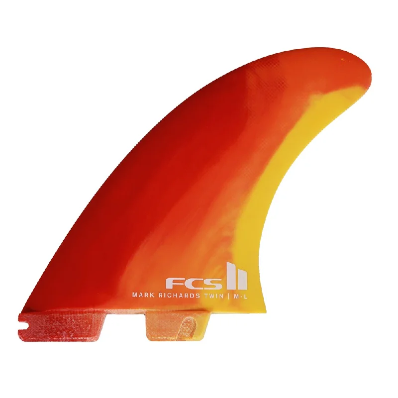 FCS II Mark Richards Twin+1 PC M-L Sunset Swirl Fins