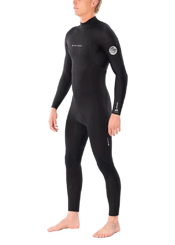 wetsuits with thermal protection for cold waters-Rip Curl Mens Dawn Patrol 3/2mm Back Zip Steamer Wetsuit