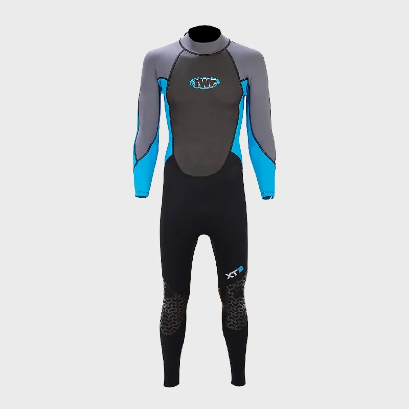 wetsuits with great thermal retention for cold waters-TWF XT3 3mm Mens Wetsuit - Blue