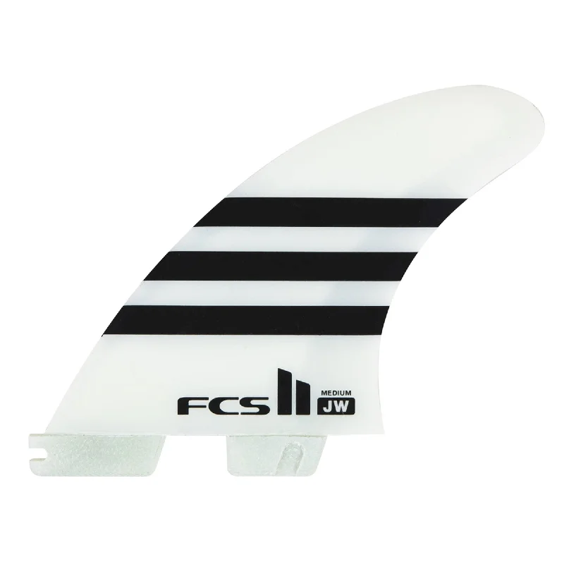 FCS II Julian Wilson Performance Core Tri Surfboard Fins - Medium/White