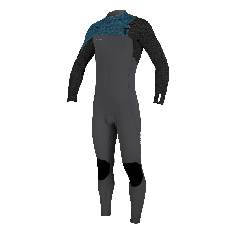 wetsuits for professional divers-O'NEILL YOUTH HYPERFREAK 3/2 CHEST ZIP FULL WETSUIT