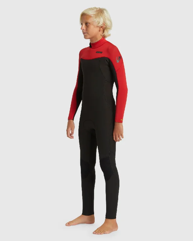 wetsuits for professional divers-Boys 8-16 3/2mm Everyday Sessions Back Zip Wetsuit