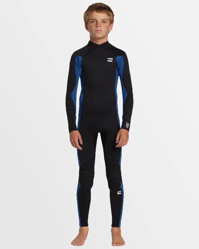 wetsuits with better fit for comfort-Boys 8-16 3/2mm Foil Back Zip Wetsuit