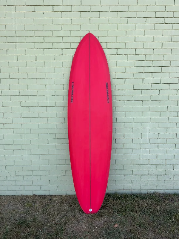 surf longboards for carving and turning-6'9" Lovemachine Surfboards FM - Cherry