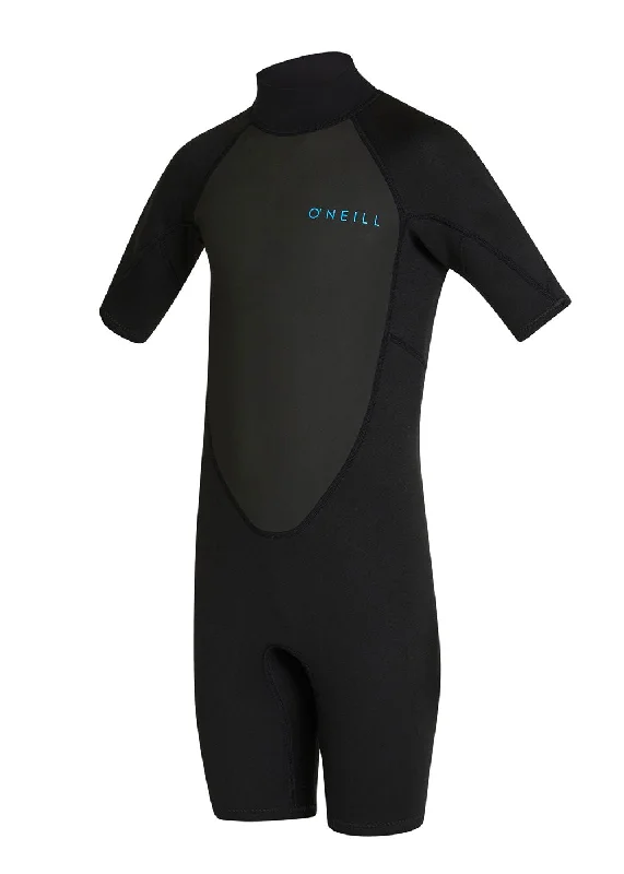 wetsuits for maximum stretchability-ONeill Youth Factor 2mm BZ SS Spring Suit Wetsuit