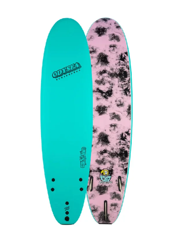 surfboards for better rail-to-rail control-Odysea 7'0" Log Blair Conklin Turquoise Tie Dye