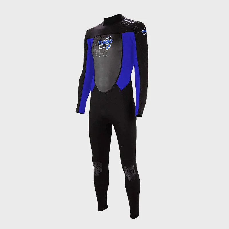 high-performance wetsuits for competition-TWF Turbo 2.5mm Mens Wetsuit - Blue