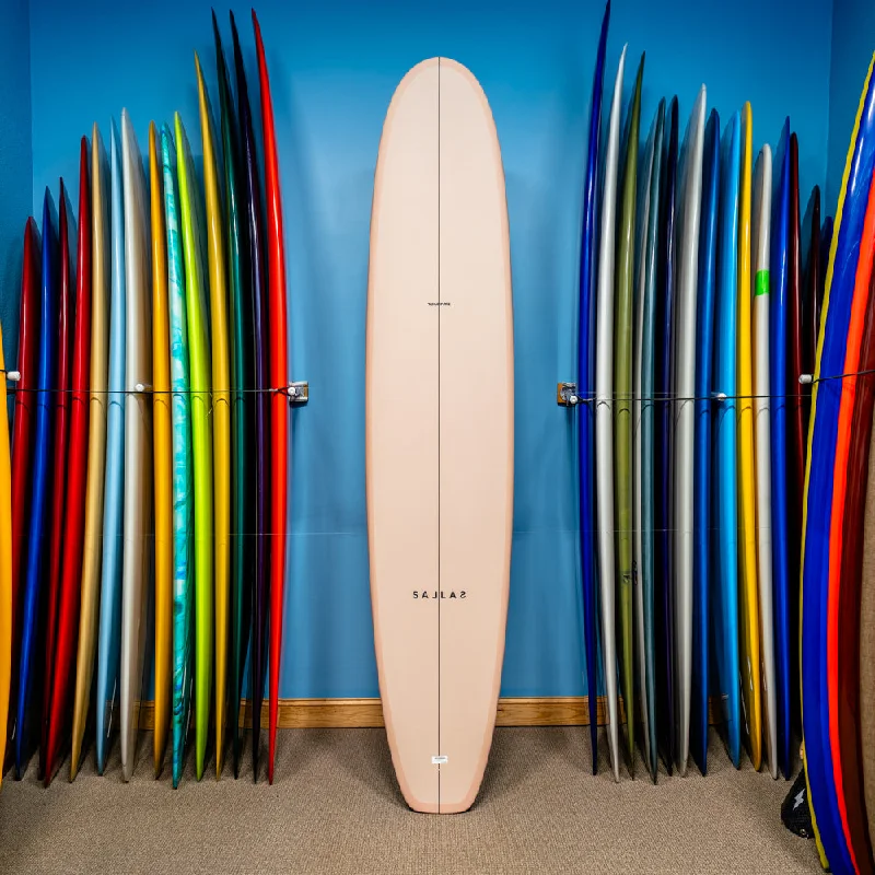 longboards with great durability for rough surf-Kai Sallas Tsunami Thunderbolt Silver 9'8"