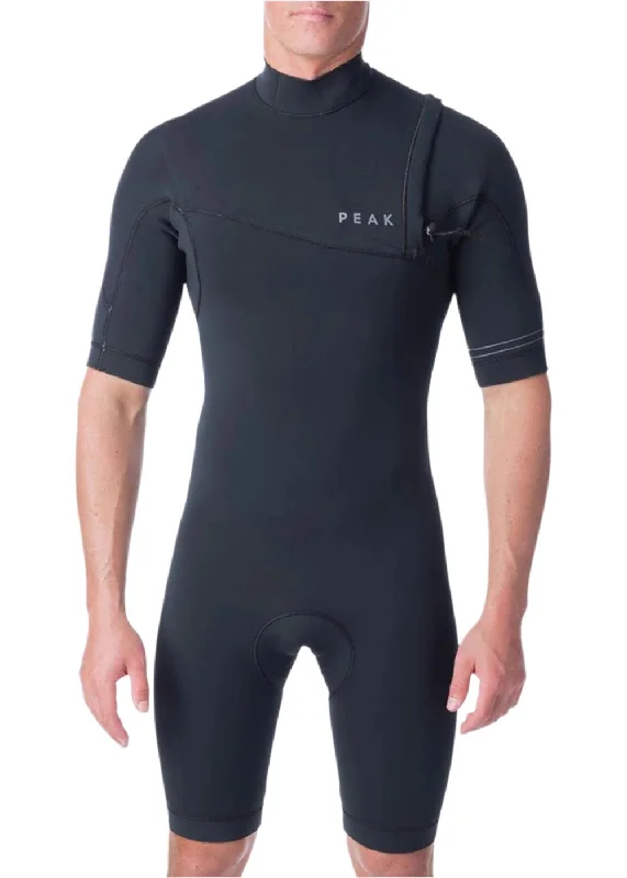 best wetsuits for cold water-Peak Mens Climax 2mm GB Short Sleeve Spring Suit Wetsuit