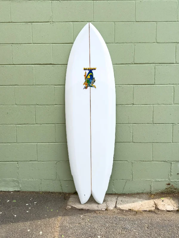 longboards for fast, responsive surfing-5'10" Rainbow Surfboards Quan Fish