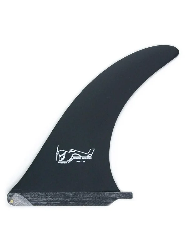 True Ames | 9” Greenough 4A Single Fin Black