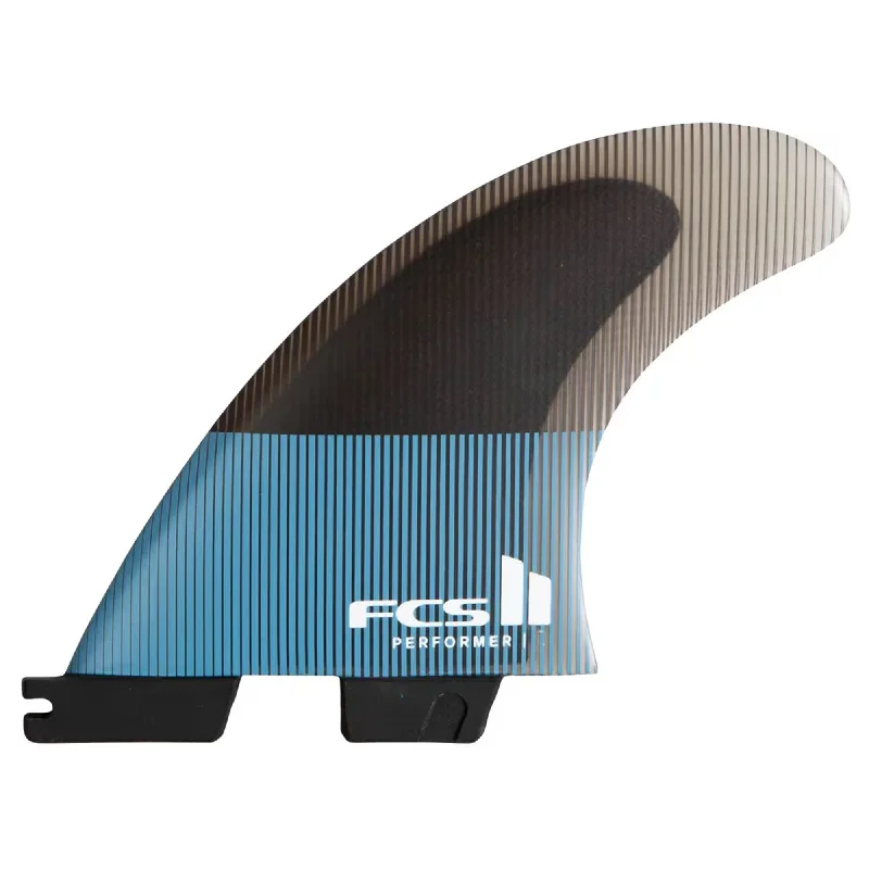 FCS II Performer Performance Core Quad Surfboard Fins - Small/Blue