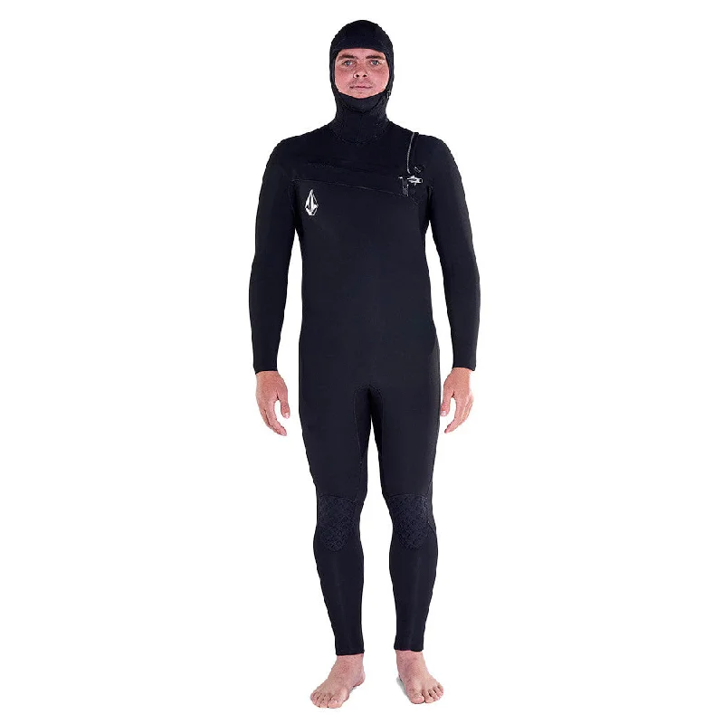 wetsuits for divers who need flexibility-Volcom Modulator 4/3 Hooded Chest Zip Wetsuit