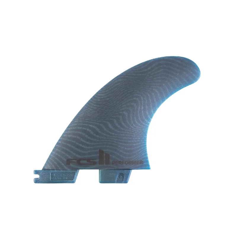 FCS II Performer Neo Glass Tri Surfboard Fins - Medium/Blue