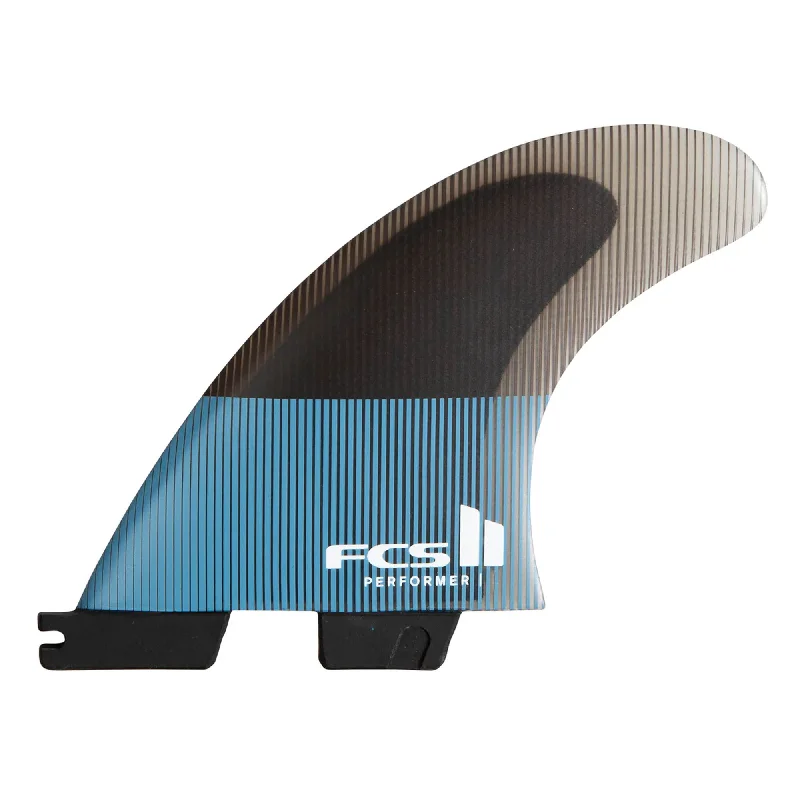 FCS II Performer Performance Core Tri Surfboard Fins - Medium/Blue