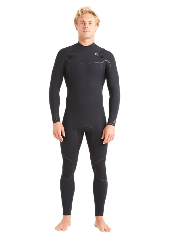 high-performance wetsuits for competition-Billabong Mens Furnace Natural 4/3mm CZ Steamer Wetsuit