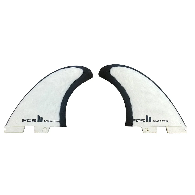 FCS II Power Twin Used Surfboard Fins - Large/White