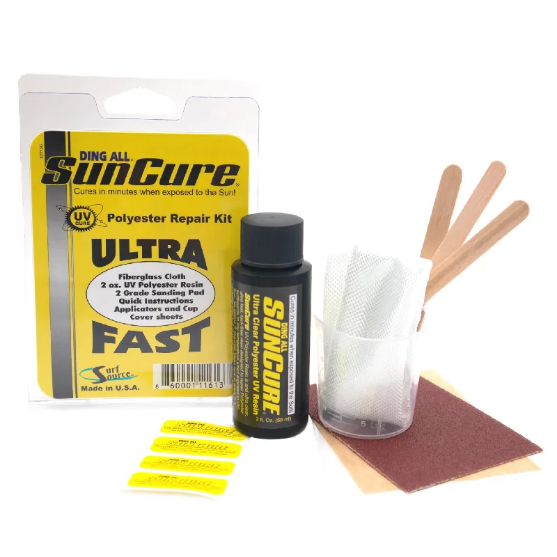 surfboards for quick bottom turns-Ding All SunCure Poly Repair Kit