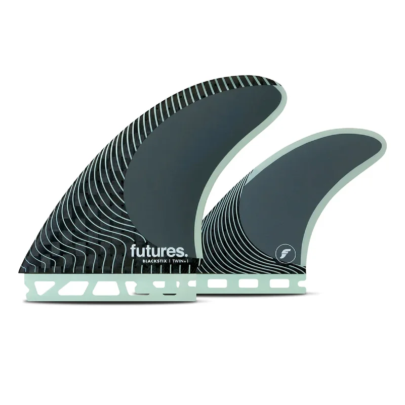 Futures Blackstix 2+1 Twin Surfboard Fins - Frost