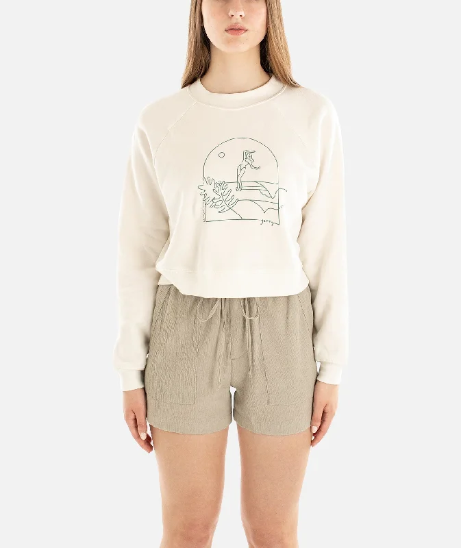 Tidal Romance Crew Neck - White