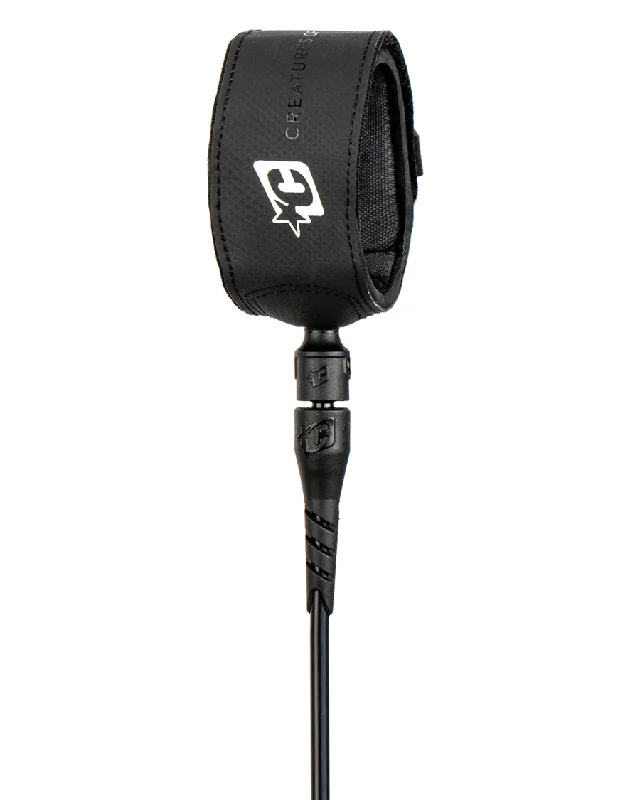 Superlite Pro 6' Leash Black Silver