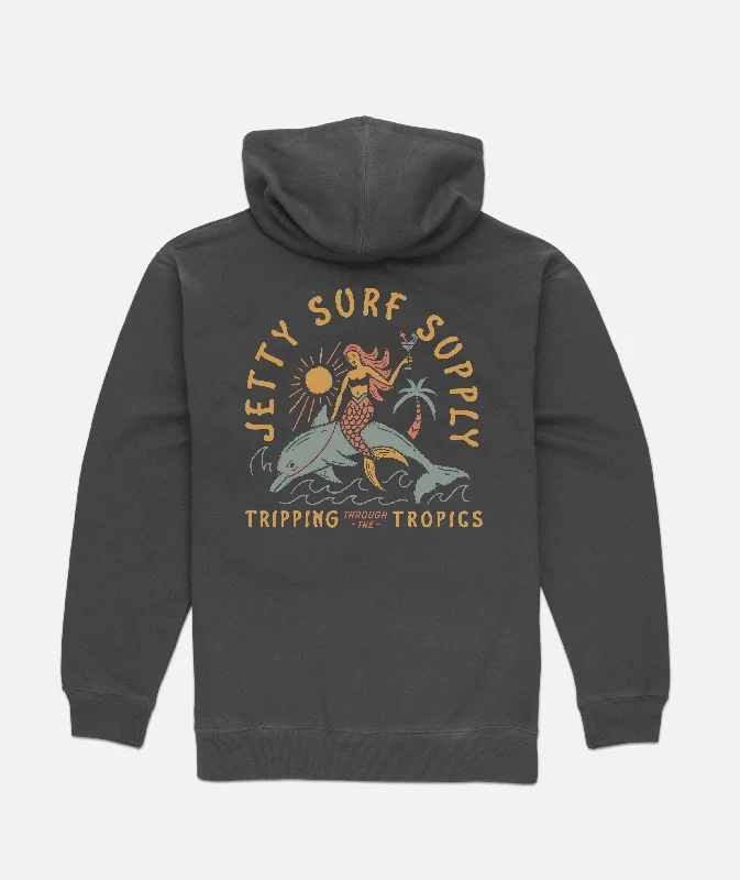 Tripping Hoodie - Charcoal