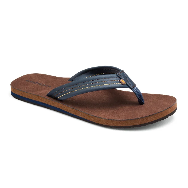 surfboards for smooth transitions between waves-Cobian Mens Las Olas 2 Navy Sandal