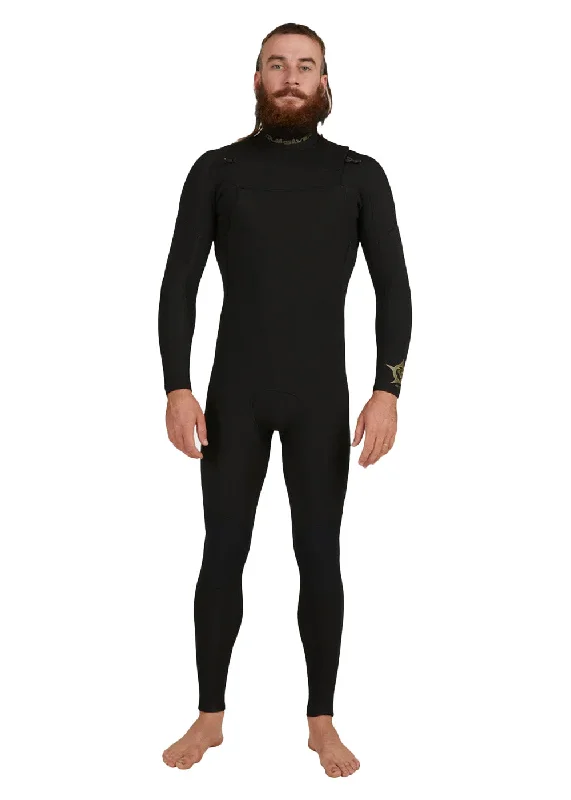 wetsuits for extended protection-Quiksilver Mens Everyday Sessions 4/3mm GBS CZ Steamer Wetsuit