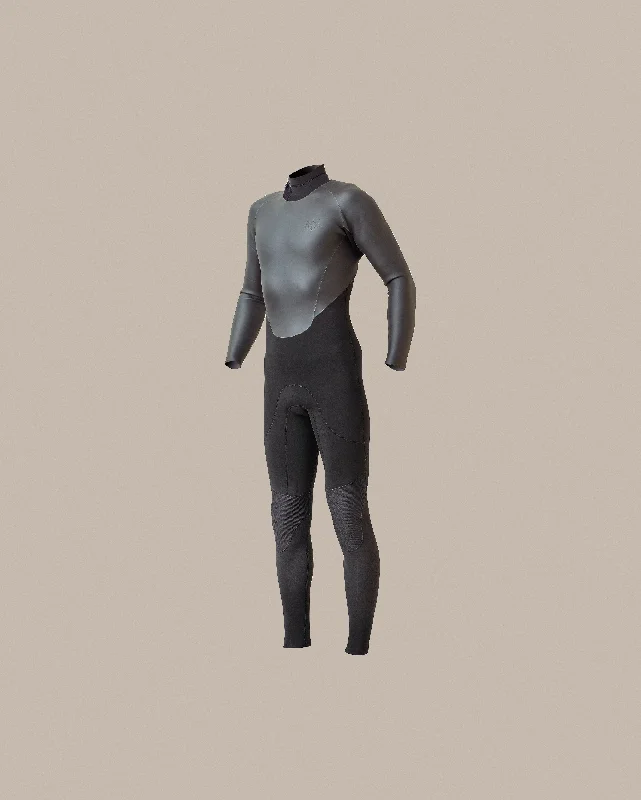 wetsuits for longer endurance in cold water-Axxe Wetsuits 3mm Back-zip Smooth Skin Fullsuit