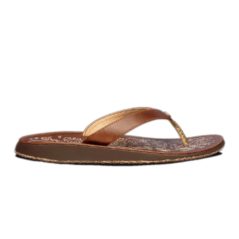 surfboards with minimal drag for speed-Olukai Womens Paniolo Natural/Natural Sandal