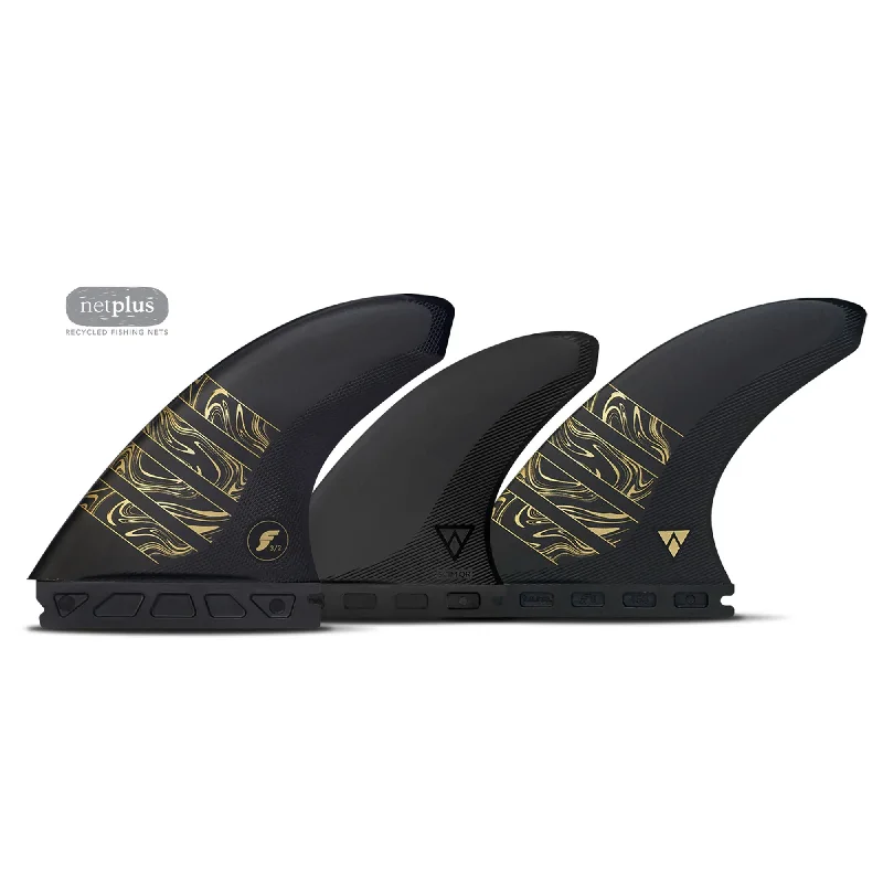 Futures Alpha Vector 3/2 5-Fin Surfboard Fins - Medium/Carbon