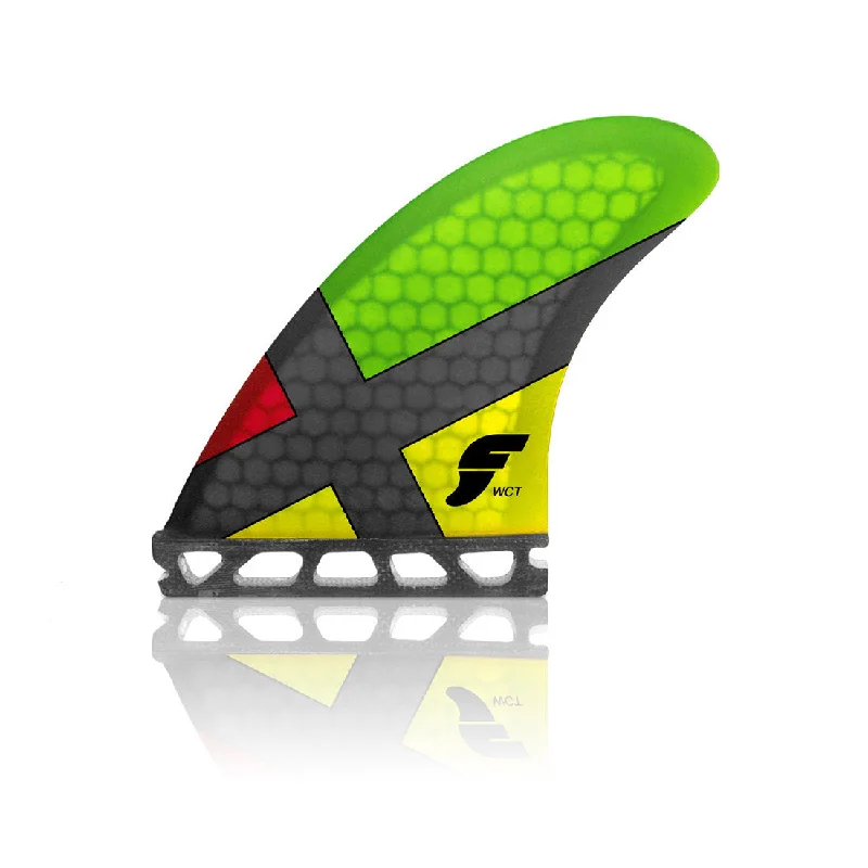 Futures Fins WCT Honeycomb Rasta Thruster Set (Medium)