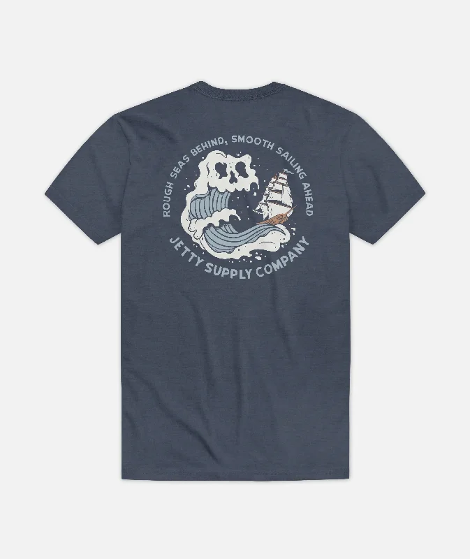 Rough Seas Tee - Navy