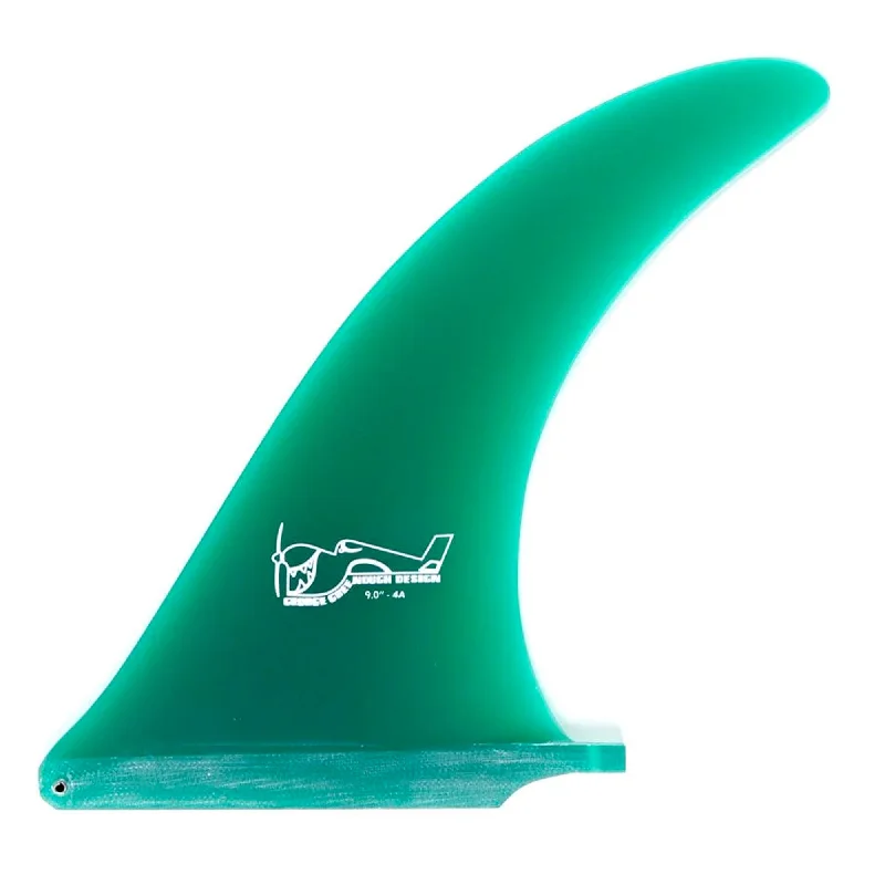 True Ames Greenough 4-A Longboard Fin - 9"/Green