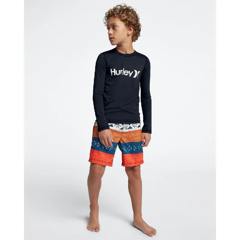 Hurley Youth Rashies: Boys OAO Rash Guard L/S - 010/Black