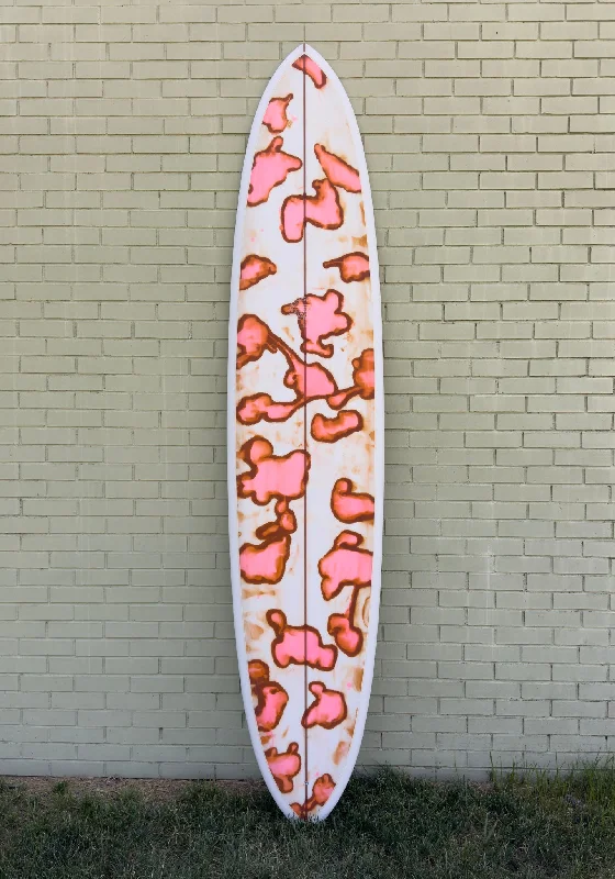 surf longboards for carving and turning-9'2" Trimcraft Surfboards Haley Pin Glider - Tie Dye Deck