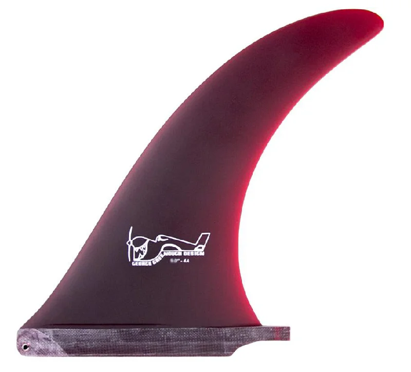 Greenough 4A Longboard Fin 10" - Translucent Red