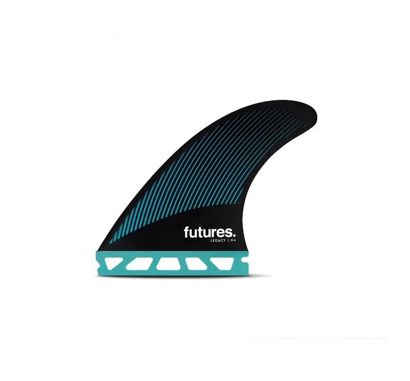 Futures R4 HC Legacy Series Tri Surfboard Fins - Small/Teal