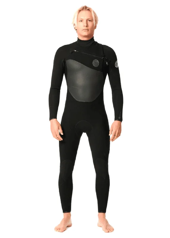 wetsuits for maximum warmth and comfort-Rip Curl Mens Flashbomb Chest Zip 3/2mm Steamer Wetsuit