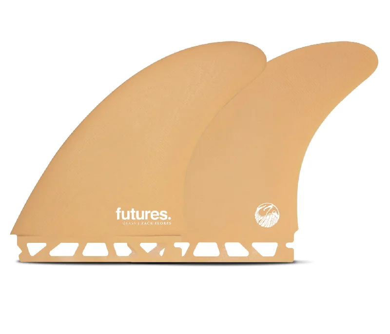 surfboards with wider noses for added stability-Futures Zack Flores FG Twin Orange