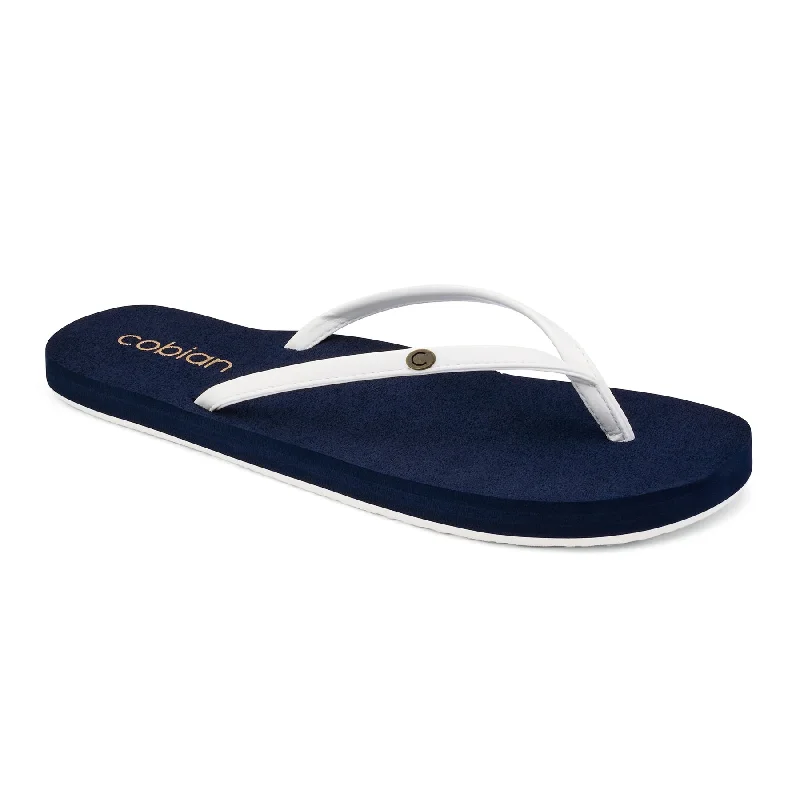 surfboards with flexible tail for responsiveness-Cobian Womens Nias Bounce White Sandals